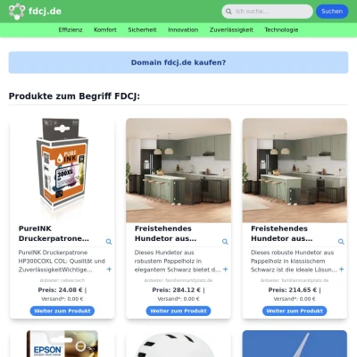 Screenshot fdcj.de