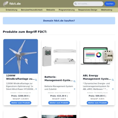 Screenshot fdct.de