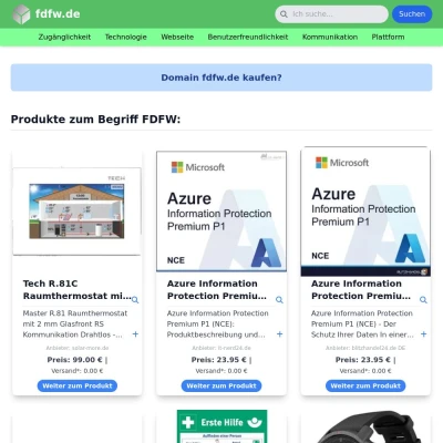 Screenshot fdfw.de