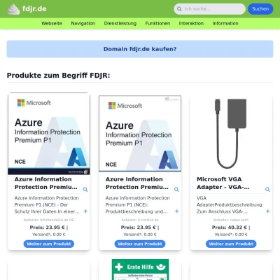 Screenshot fdjr.de