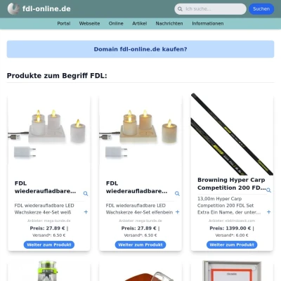 Screenshot fdl-online.de
