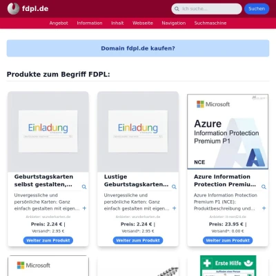Screenshot fdpl.de