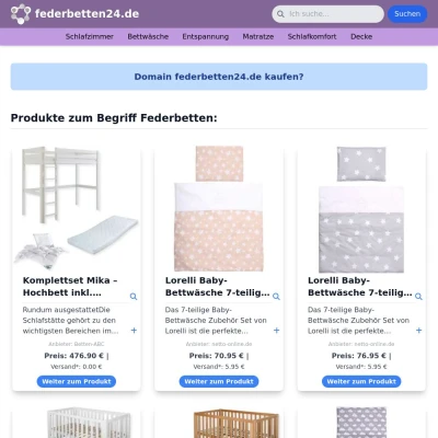Screenshot federbetten24.de