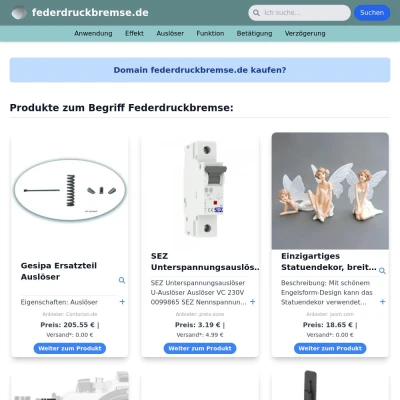 Screenshot federdruckbremse.de