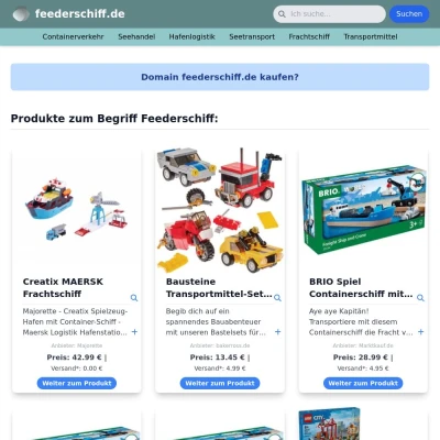 Screenshot feederschiff.de
