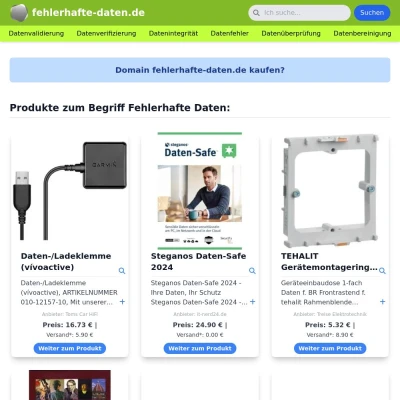Screenshot fehlerhafte-daten.de