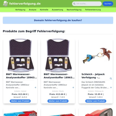 Screenshot fehlerverfolgung.de