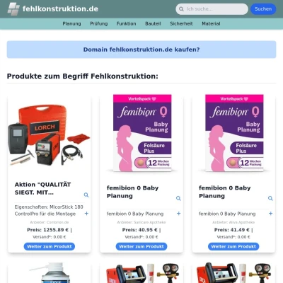 Screenshot fehlkonstruktion.de