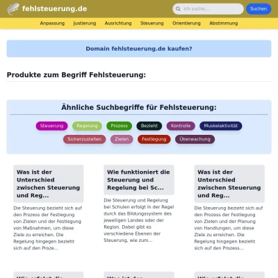 Screenshot fehlsteuerung.de