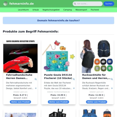 Screenshot fehmarninfo.de