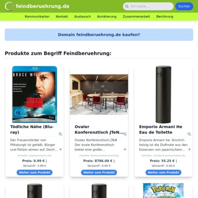 Screenshot feindberuehrung.de