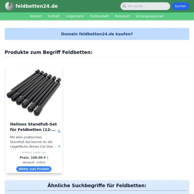 Screenshot feldbetten24.de