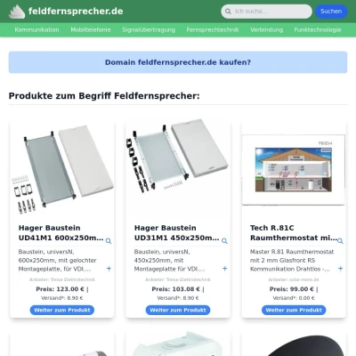 Screenshot feldfernsprecher.de