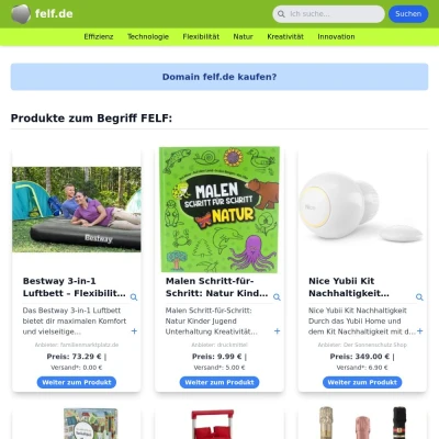 Screenshot felf.de