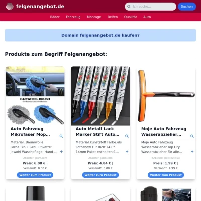 Screenshot felgenangebot.de