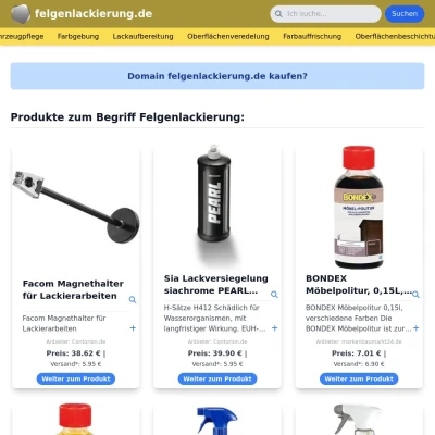 Screenshot felgenlackierung.de