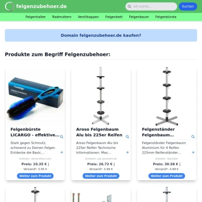 Screenshot felgenzubehoer.de