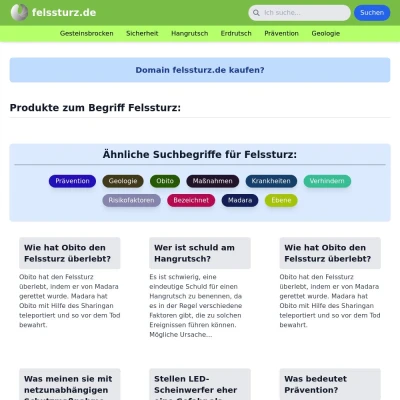 Screenshot felssturz.de