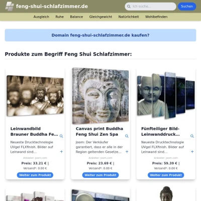 Screenshot feng-shui-schlafzimmer.de