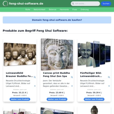 Screenshot feng-shui-software.de