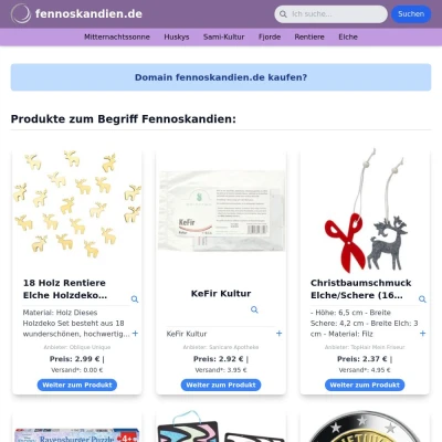 Screenshot fennoskandien.de