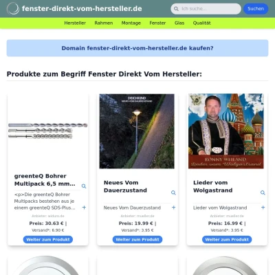 Screenshot fenster-direkt-vom-hersteller.de