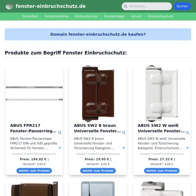 Screenshot fenster-einbruchschutz.de