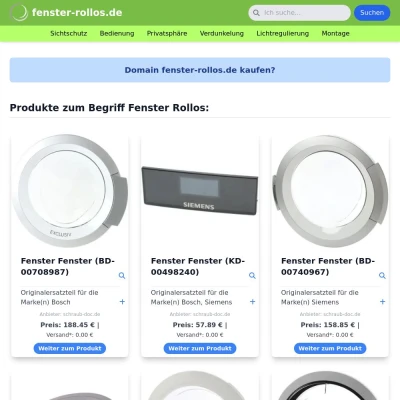 Screenshot fenster-rollos.de