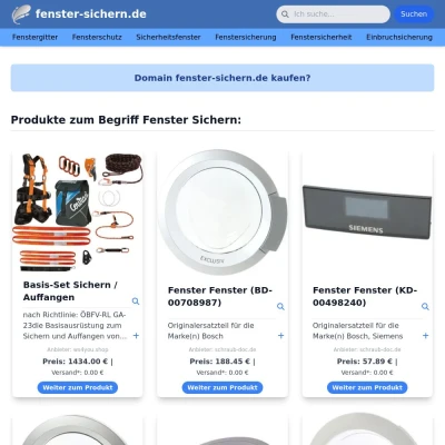 Screenshot fenster-sichern.de
