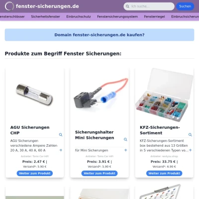Screenshot fenster-sicherungen.de