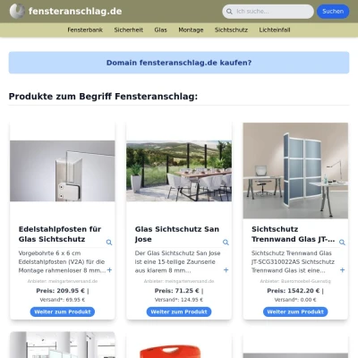 Screenshot fensteranschlag.de