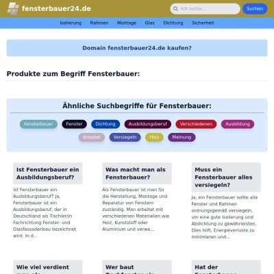 Screenshot fensterbauer24.de