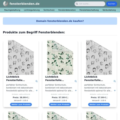 Screenshot fensterblenden.de