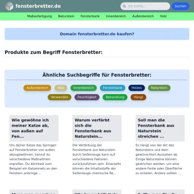 Screenshot fensterbretter.de