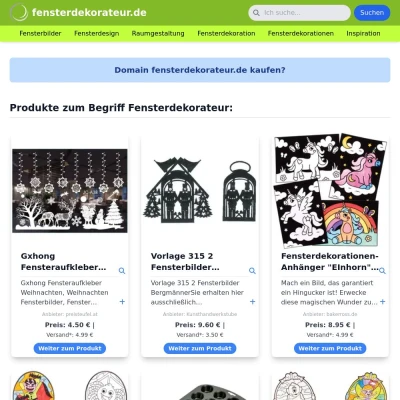 Screenshot fensterdekorateur.de