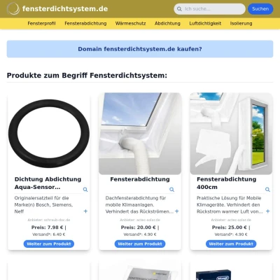 Screenshot fensterdichtsystem.de