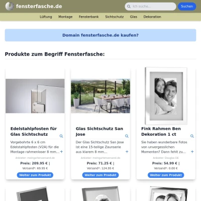 Screenshot fensterfasche.de