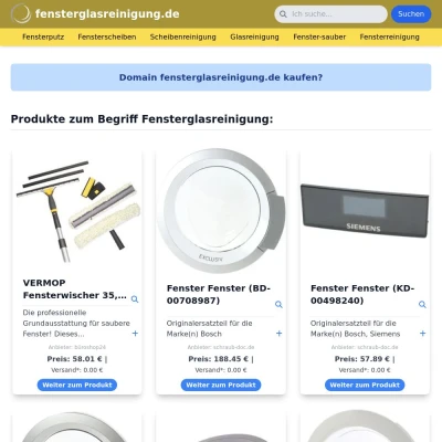 Screenshot fensterglasreinigung.de