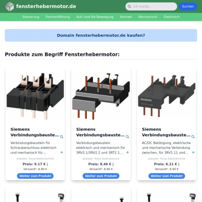 Screenshot fensterhebermotor.de