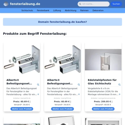 Screenshot fensterlaibung.de