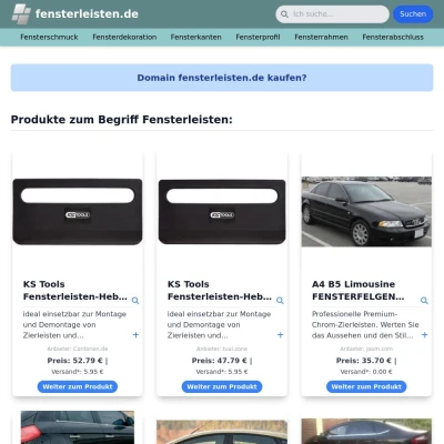 Screenshot fensterleisten.de