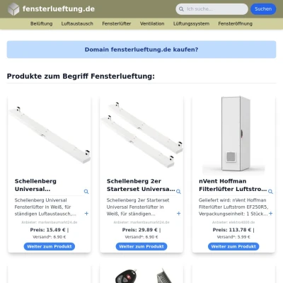 Screenshot fensterlueftung.de