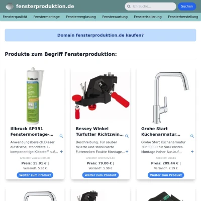 Screenshot fensterproduktion.de