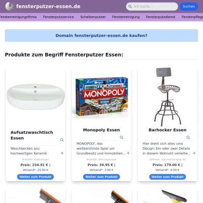 Screenshot fensterputzer-essen.de