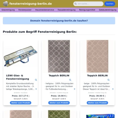 Screenshot fensterreinigung-berlin.de