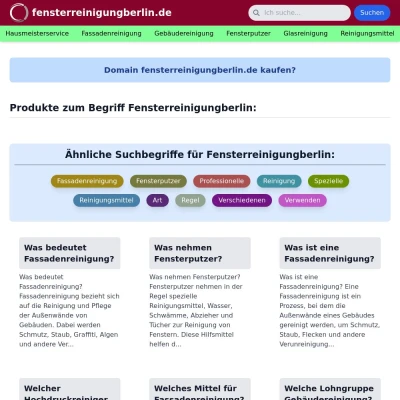 Screenshot fensterreinigungberlin.de