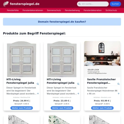 Screenshot fensterspiegel.de