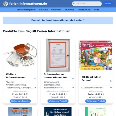 Screenshot ferien-informationen.de