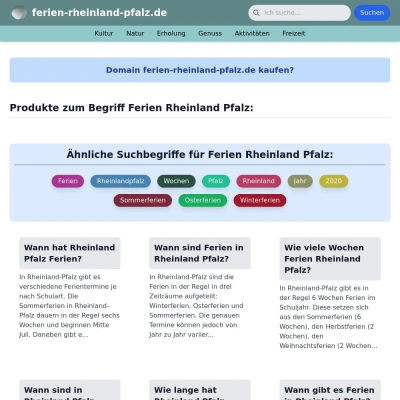 Screenshot ferien-rheinland-pfalz.de