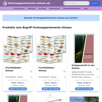 Screenshot ferienappartements-ostsee.de